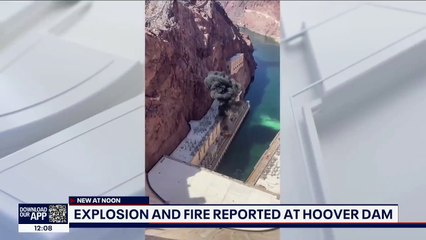 Hoover Dam explosion, fire caught on tourist video
