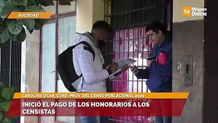 Inició el pago de los honorarios a los censistas