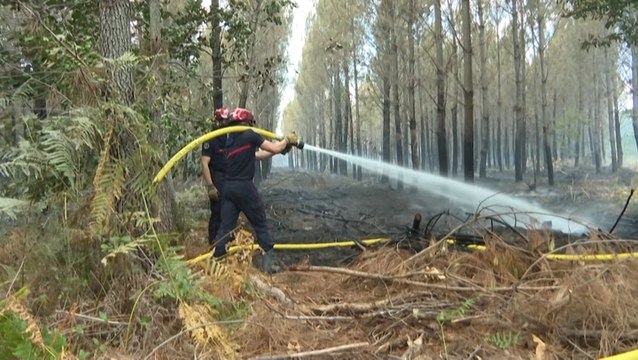 Firefighters work to prevent wildfires amid scorching heat