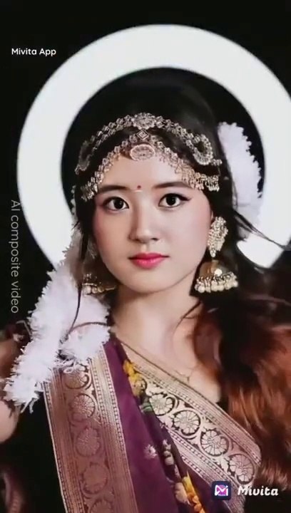 See Our Cute Zhao lusi in Indian dress