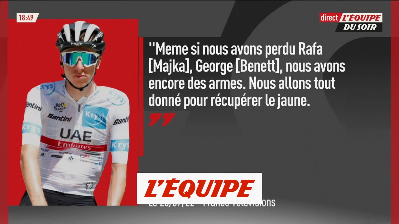 Pogacar : «Cette victoire nous motive énormément pour demain» - Cyclisme - Tour de France