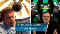 Marcelo Ebrard presume video donde “El burro” Van Rankin lo apoya para la presidencia