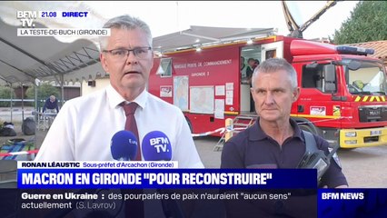 Incendies en Gironde: "La situation s'améliore" annonce le sous-préfet d'Arcachon