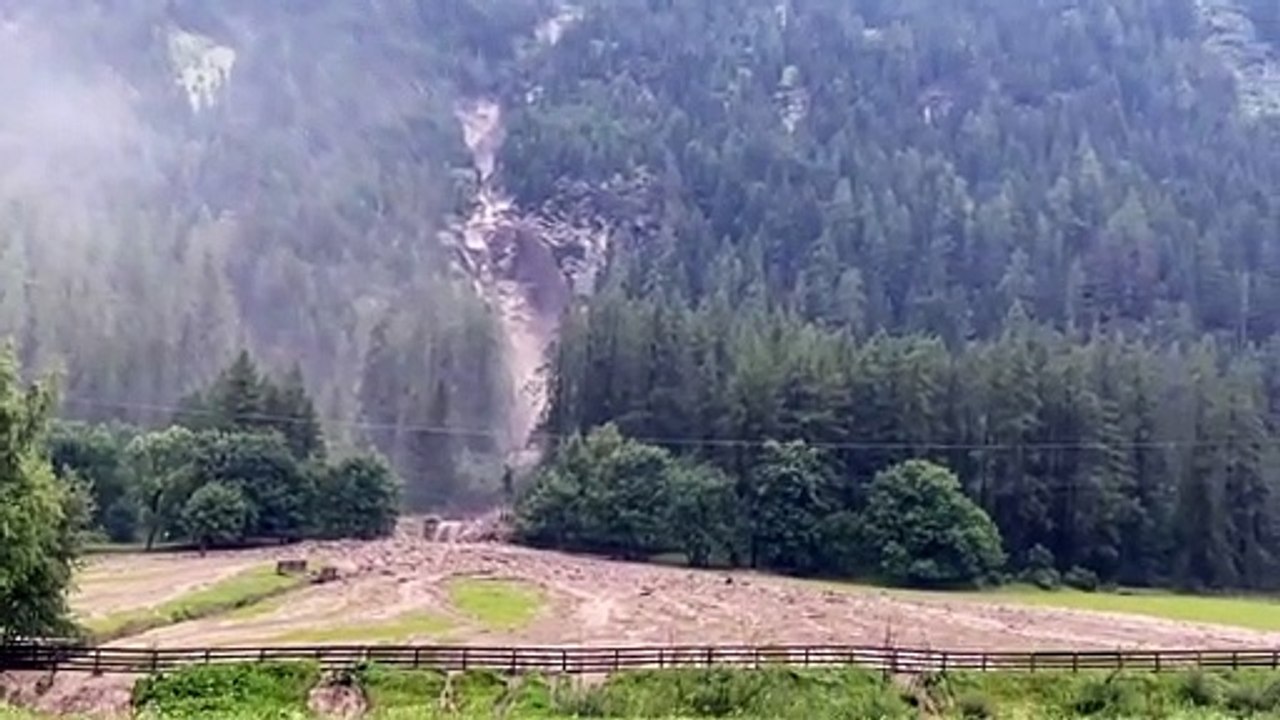 Murenabgang in Längenfeld am Mittwoch