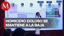 Incidencia delictiva en México bajó 25.1%; homicidio se concentra en 6 estados: SSPC