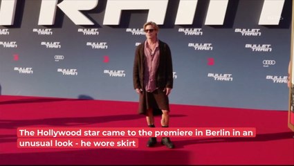 Brad Pitt Pulls Off A Skirt On The Red Carpet!