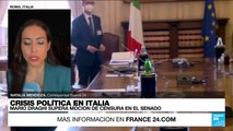 Primer ministro italiano supera moción de censura en el senado