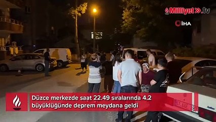 Düzce’de deprem vatandaşları sokağa döktü