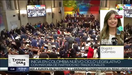 Скачать видео: Representantes de partidos no tradicionales integran nuevo ciclo legislativo en Colombia