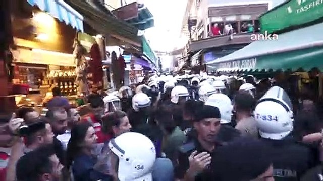 Kadıköy’deki Suruç anmasına polis müdahalesi