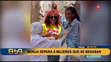 Italia: monja recrimina y separa a mujeres que se besaban en mitad de la calle
