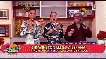 “Sir Winston” llegó a España para encontrarse con Sheyla Rojas y Pavón