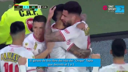 El golazo de tiro libre del hijo del "Chiqui" Tapia que decretó el 1 a 1 