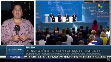 Presidente Putin afirma que solo las naciones soberanas podrán sostener dinámica de crecimiento