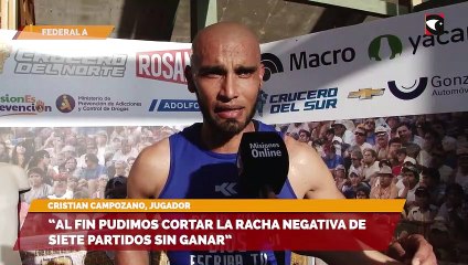 "Al fin pudimos cortar la racha negativa de siete partidos sin ganar"