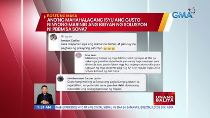 Download Video: #BosesNgMasa: Ano'ng mahahalagang isyu ang gusto ninyong marinig ang bigyan ng solusyon ni PBBM sa SONA? | UB