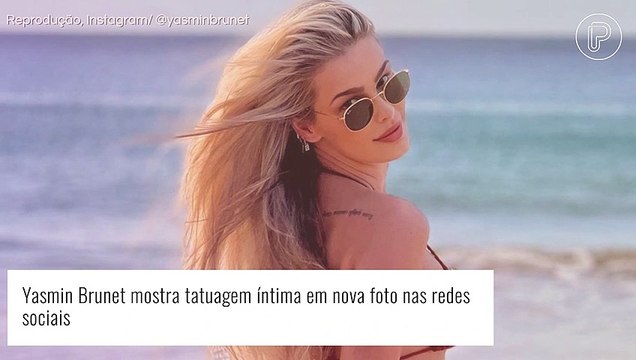 Yasmin Brunet mostra tatuagem íntima em foto ousada nas redes sociais. Foto!