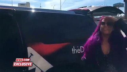 Bayley and Sasha Banks Arrive On RAW