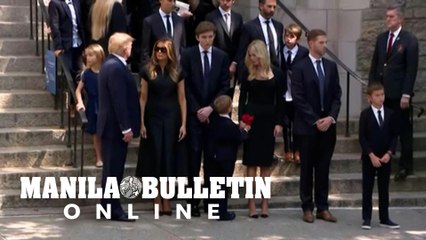 Trumps bid farewell to Ivana at funeral in New York