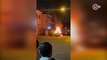 Carro é incendiado nos arredores da Vila Belmiro após jogo do Santos