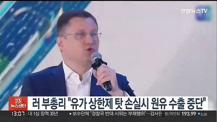 러 부총리 "유가 상한제 탓 손실시 원유 수출 중단"