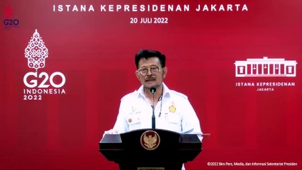 Keterangan Pers Menteri Pertanian Kebutuhan Gula Nasional
