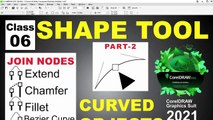 Shape Tool in Coreldraw 2021 | how to join nodes in corel draw | Class-6 | Shap Tool Part-2 | Al Rafay Computers