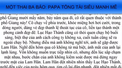 Một thai ba bảo: papa tổng tài siêu mạnh mẽ || Tập 4|| Chuyện ngôn tình