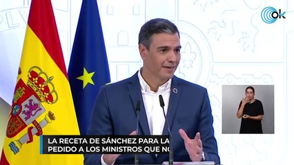 La receta de Sánchez para la crisis energética: "He pedido a los ministros que no usen la corbata"