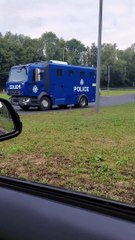 Massive police/military convoy rolls through Preston