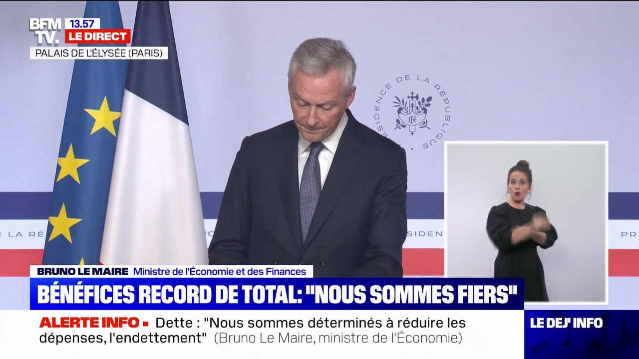 Bruno Le Maire: "Toutes les entreprises qui le peuvent doivent augmenter les salaires"