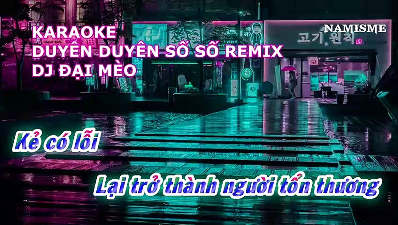 KARAOKE - DUYÊN DUYÊN SỐ SỐ REMIX | DU UYÊN - DJ ĐẠI MÈO