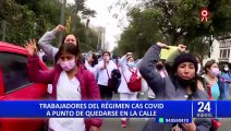 Trabajadores CAS COVID-19 denuncian que sus contratos no serán renovados pese a la cuarta ola