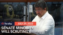 Minority to check Marcos by scrutinizing every work made by his 20 Senate allies – Pimentel
