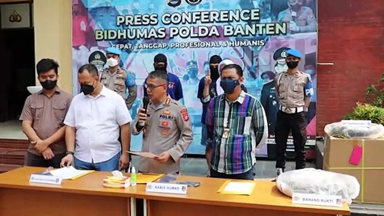 Polda Banten Berhasil Ungkap Sindikat Penadah dan Kanibalisasi Motor Tujuan Ekspor