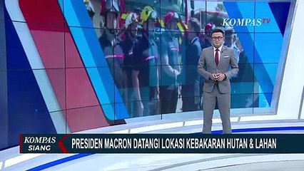 Kunjungi Lokasi Kebakaran Hutan, Presiden Perancis Apresiasi Kerja Petugas Pemadam Kebakaran!