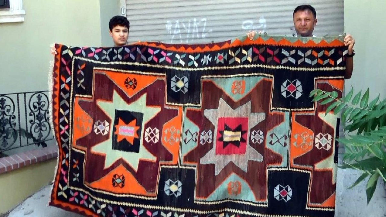 Küçükçekmece’de çalınan 100 yıllık halı bulundu