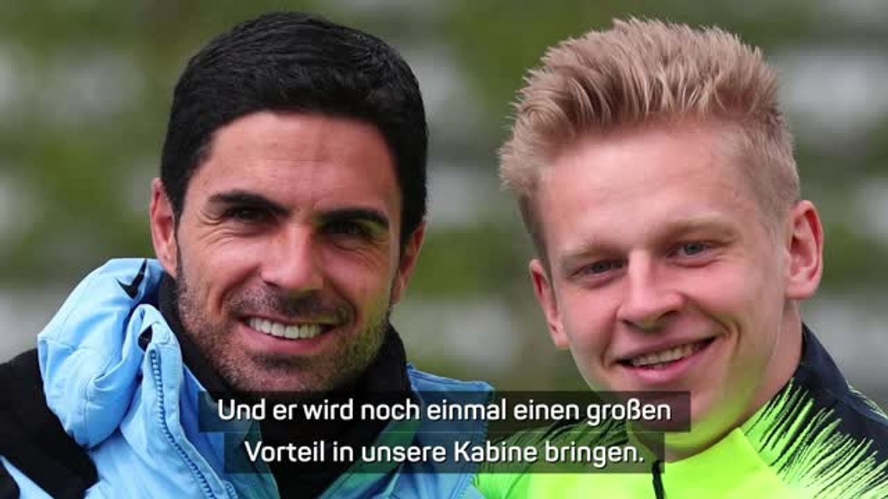 Arteta "sehr glücklich" über zinchenko-transfer