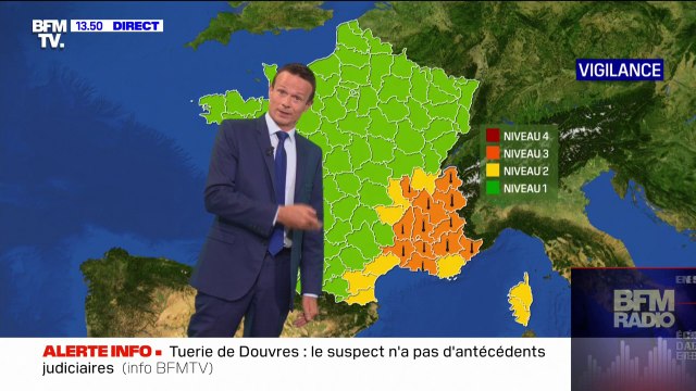 Météo: douze départements du Sud-Est toujours en vigilance orange canicule, les orages arrivent dans l'Ouest