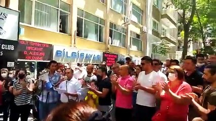 Çankaya Belediyesi işçileri eylemde: 'Zafer direnen emekçinin olacak'