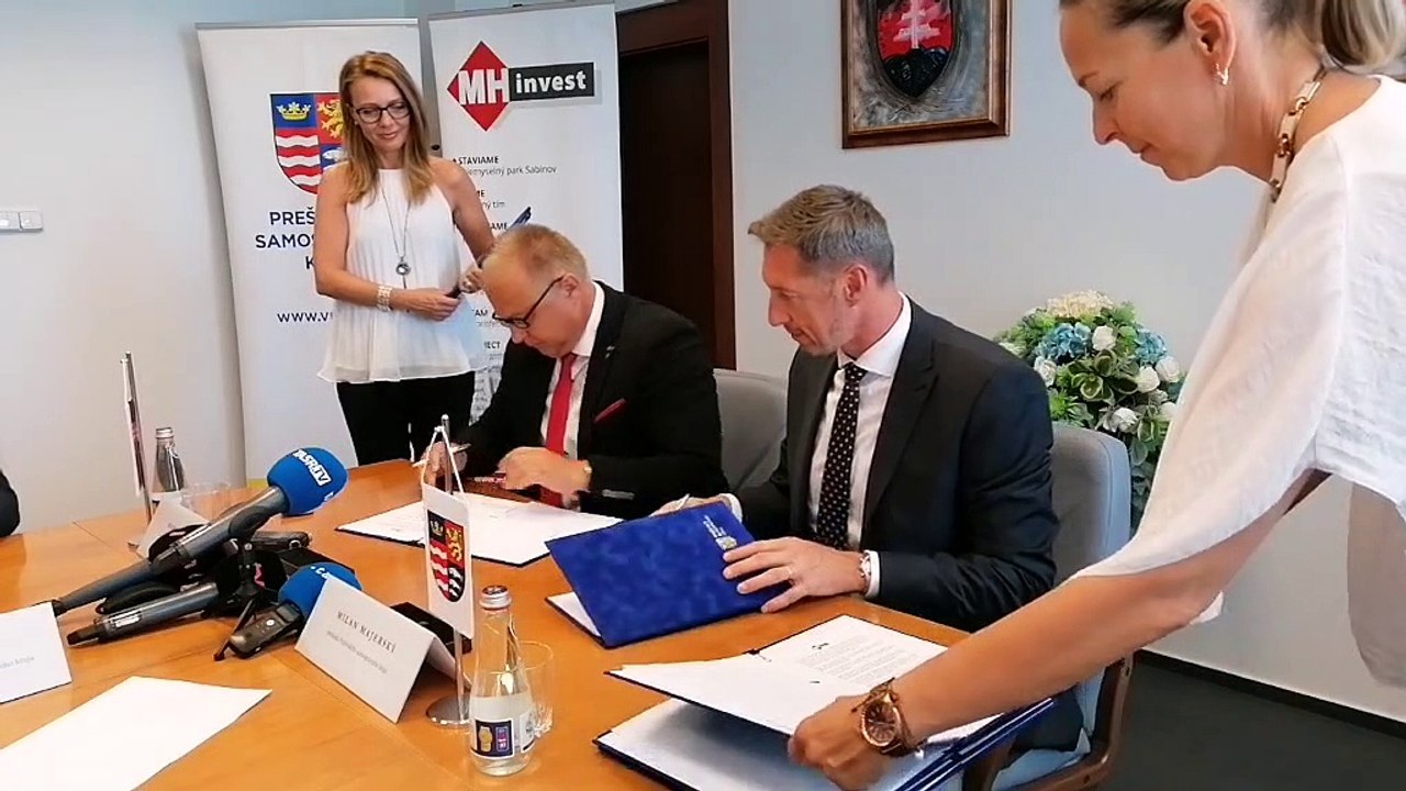ZÁZNAM: Prešovský kraj odpredal štátu pozemky na priemyselný park pri Sabinove