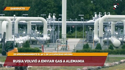 Rusia volvió a enviar gas a Alemania