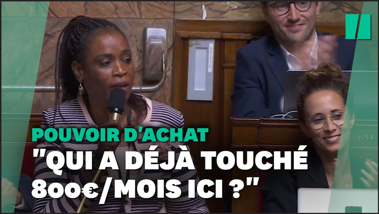 "Qui a déjà touché 800 euros par mois ici?" L'intervention de cette députée n'a pas plus à tout le monde