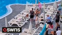 Sunbed wars: Holidaymakers race to reserve hotel loungers at hotel in Tenerife