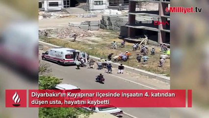 İnşaatın 4'üncü katından düşen usta öldü