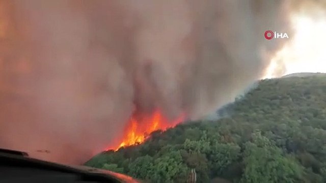 Slovenya'da orman yangını: 4 köy tahliye edildi aldım