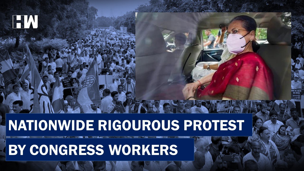 Massive Protest By Congress Workers As ED Questions Sonia Gandhi | National Herald Case |