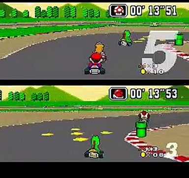 Super Mario Kart online multiplayer - snes
