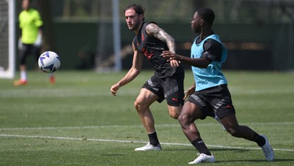 Milanello: partitella di allenamento per la squadra