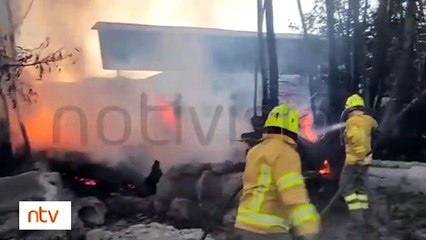 El fuego consumió un depósito de bolillos en El Paso